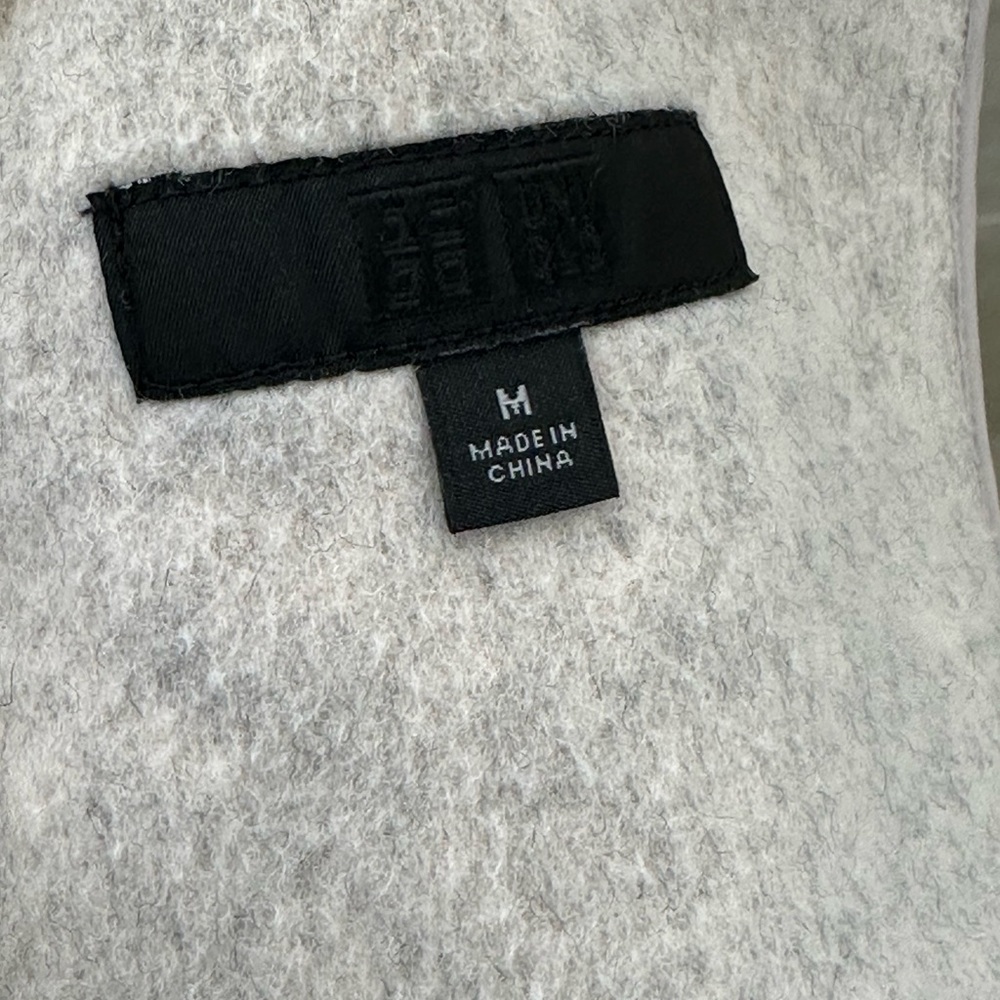 Uniqlo Double Faced Wool Blend Cream Coat (unlined) - Medium - Picture 5 of 7